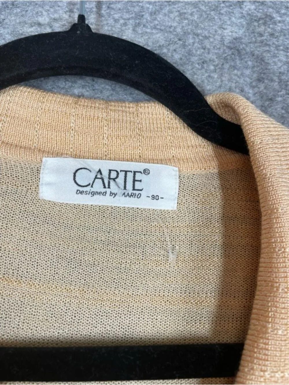 Vintage Carte Knit Cardigan Beige Floral Embroidered Sweater Coquette Festival